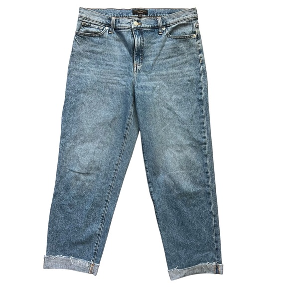 Banana Republic Denim - BANANA REPUBLIC Women’s Medium Wash Cuffed Slouch Jeans Size 30/10